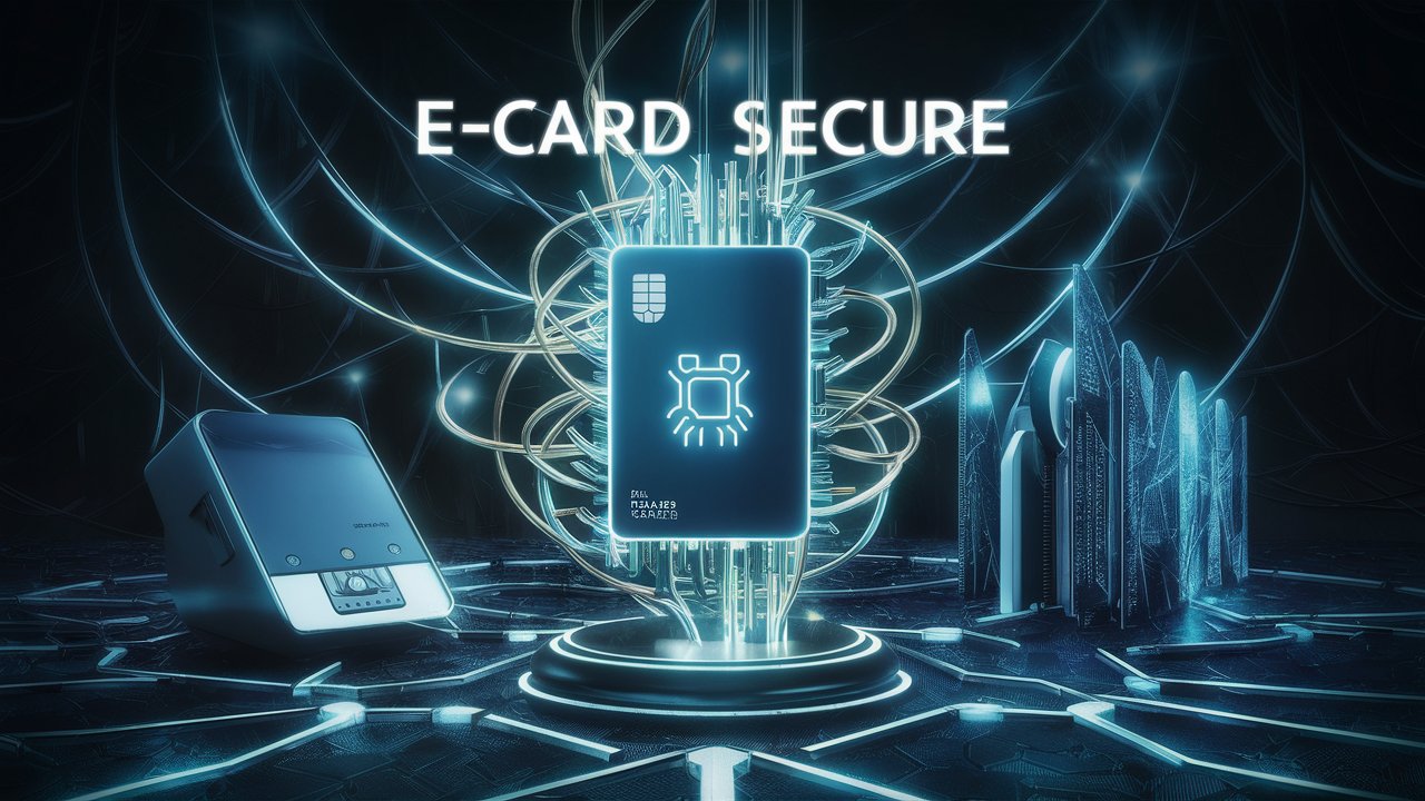 Zwei finger halten eine Muster E-Card